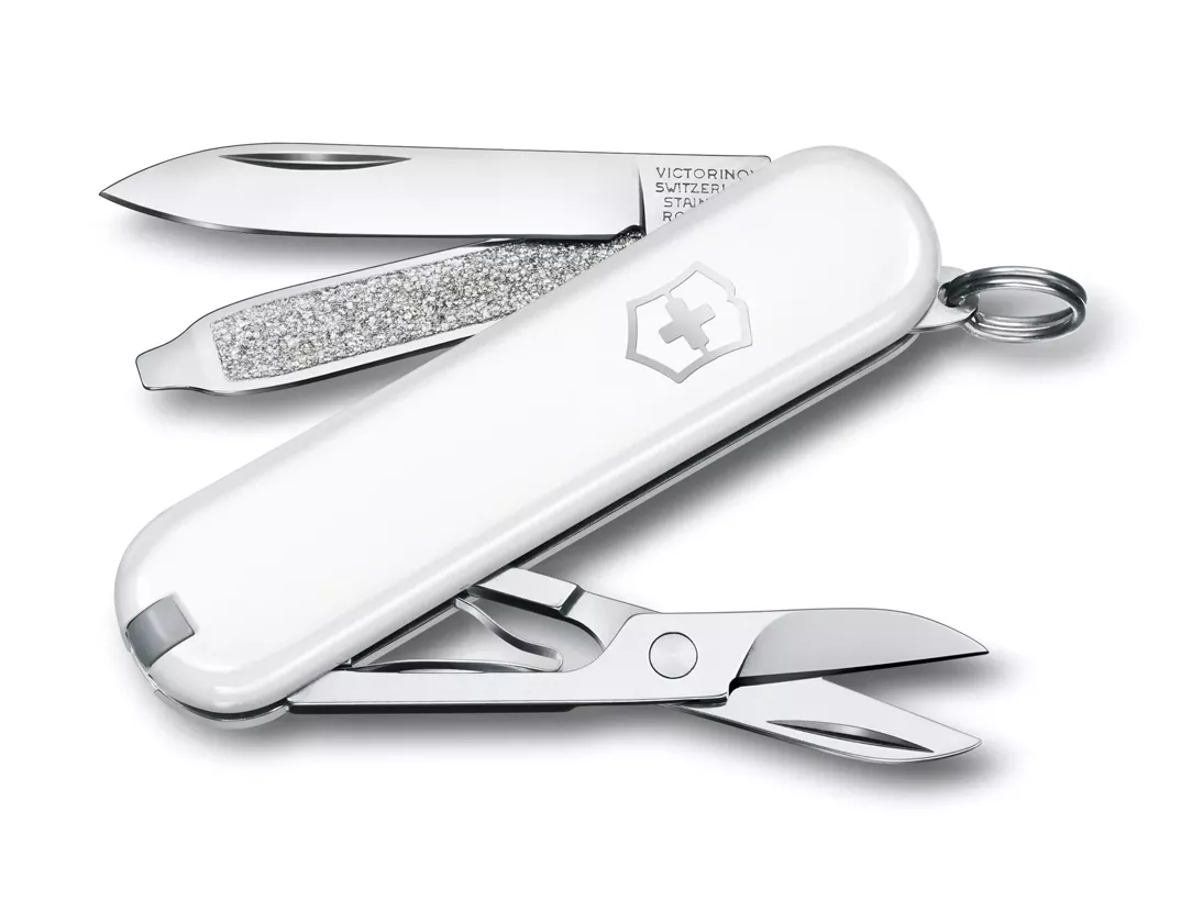 Cutit de buzunar multifunctional VICTORINOX Classic SD 7 functii alb Falling Snow [1]
