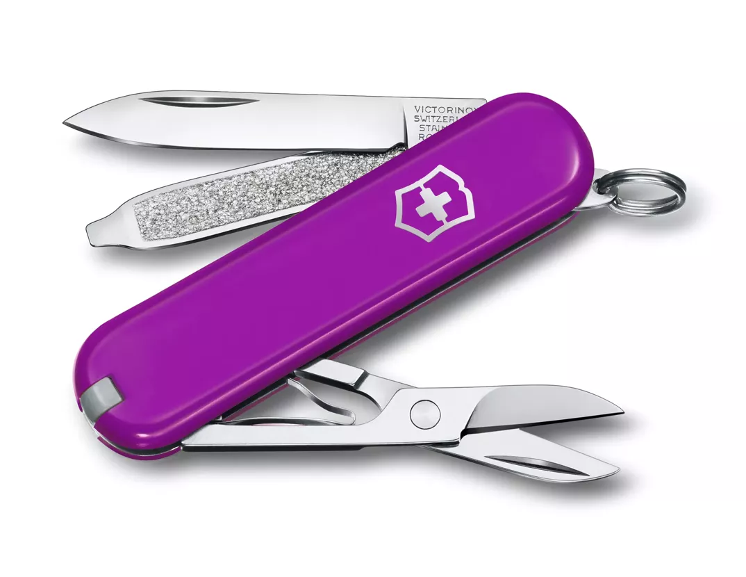 Cutit de buzunar multifunctional VICTORINOX Classic SD 7 functii fucsia Tasty Grape [1]