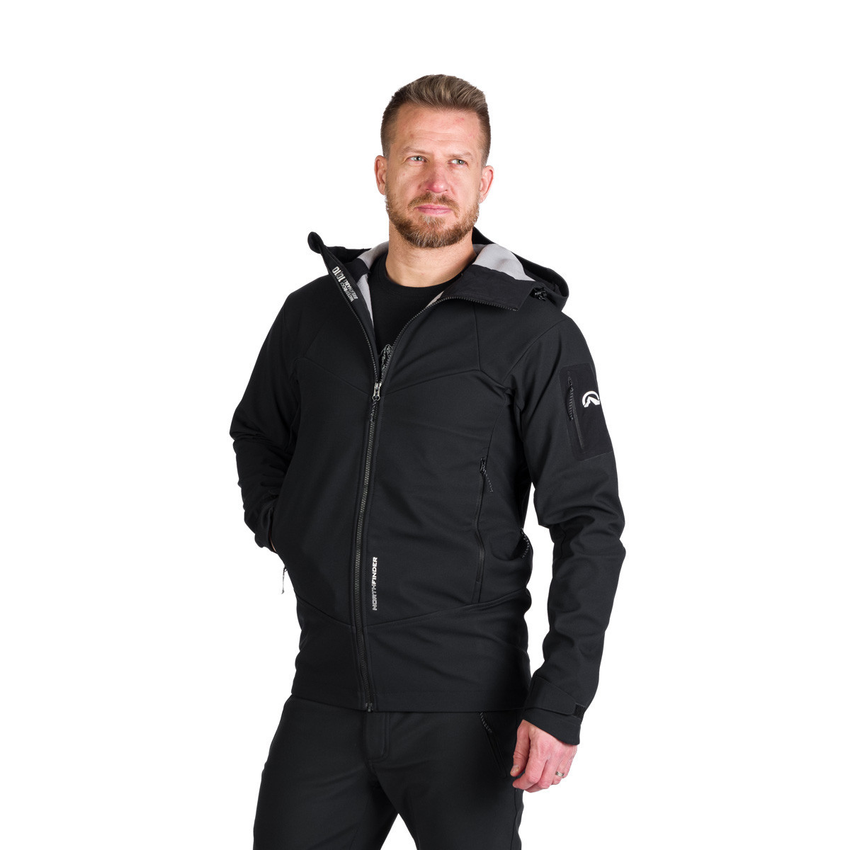 Jacheta outdoor softshell 3L 10K/10K barbati NORTHFINDER Fabio negru [6]