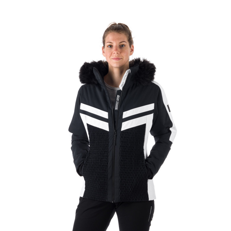 Jacheta schi moderna femei NORTHFINDER BRANDI alb/negru [3]