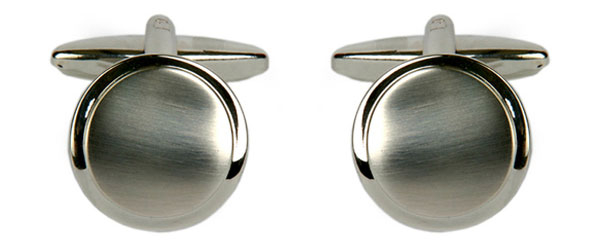 Butoni metal DALACO rotund metal argintiu satinat [1]