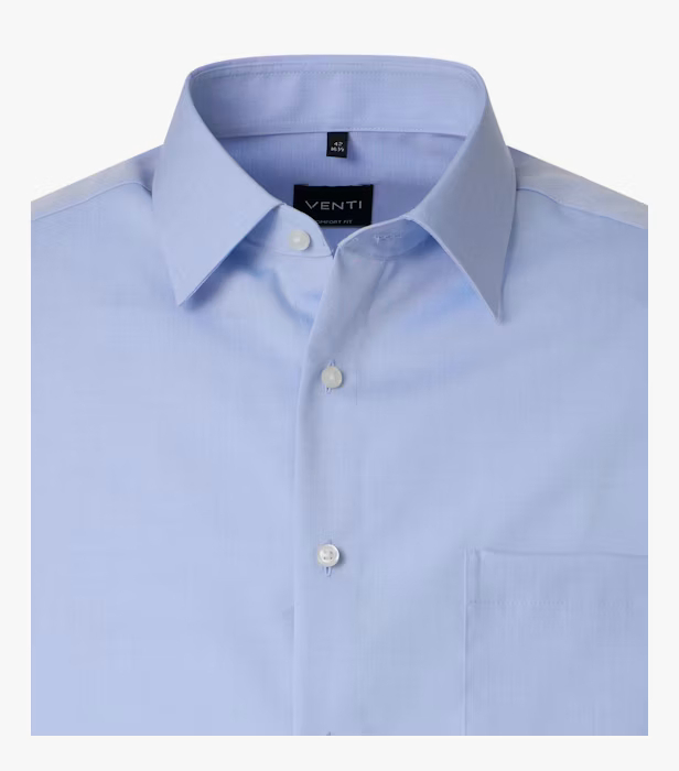 Camasa bumbac barbati VENTI ComfortFit 002050 bleu [2]
