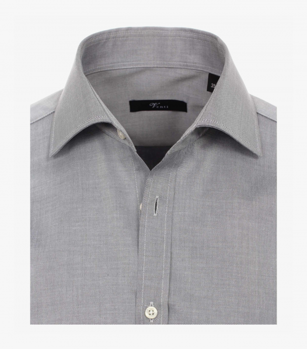 Camasa bumbac barbati VENTI Modern Fit gri [3]