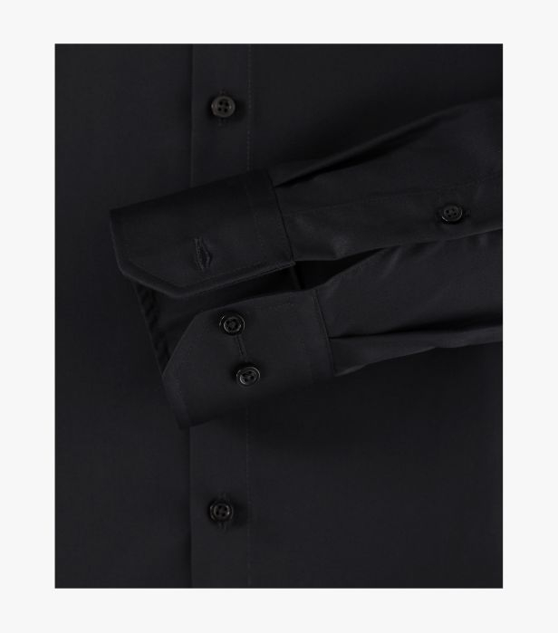Camasa bumbac barbati VENTI ModernFit uni negru [4]