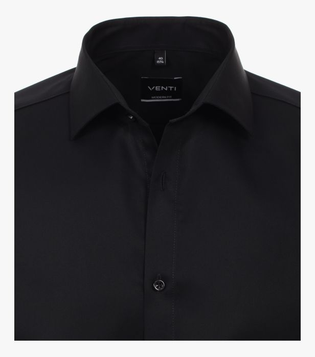 Camasa maneca extralunga 72cm barbati VENTI ModernFit negru [3]