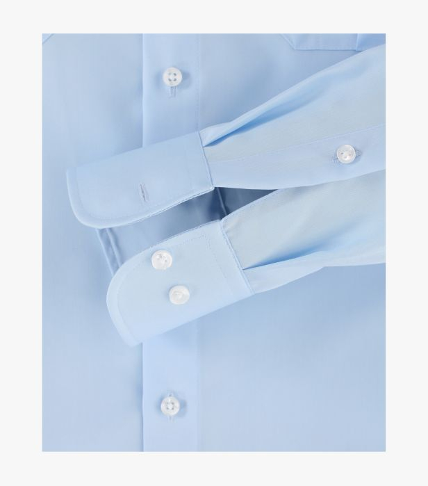 Camasa bumbac barbati CASA MODA buzunar clapa ModernFit albastra [5]