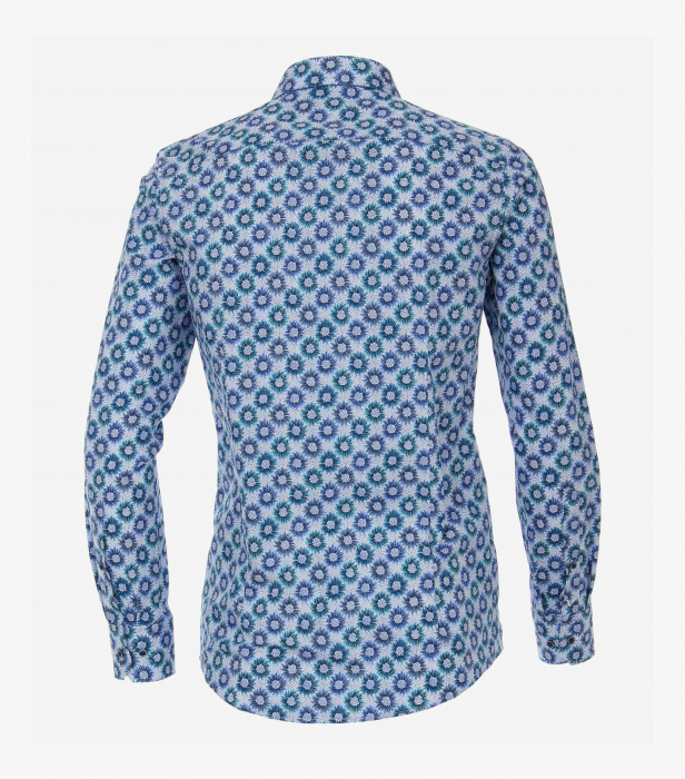 Camasa bumbac barbati VENTI Modern Fit print floral albastru [2]