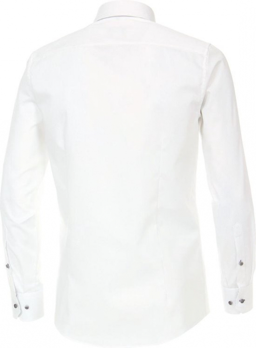 Camasa bumbac barbati VENTI ModernFit uni alba [2]