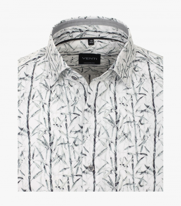 Camasa bumbac barbati VENTI ModernFit print antracit [3]