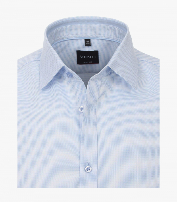 Camasa bumbac barbati VENTI Body Fit bleu [3]