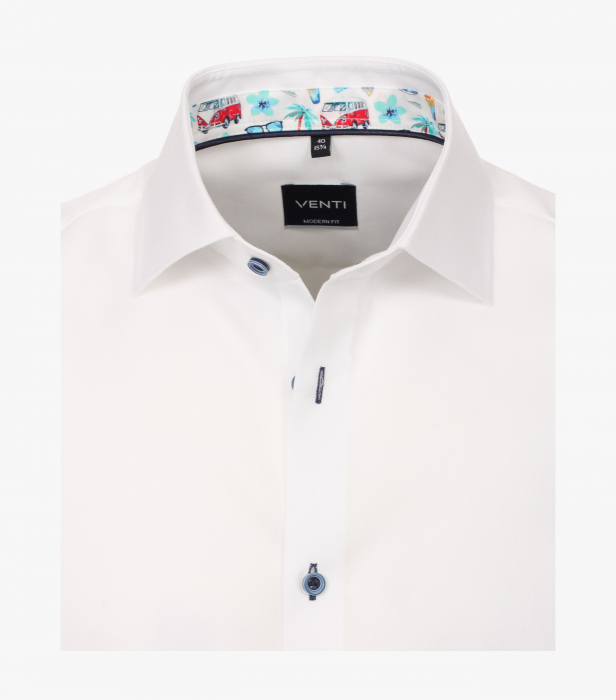 Camasa bumbac barbati VENTI Modern Fit alba [3]