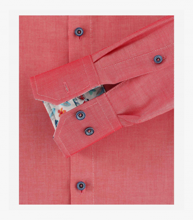 Camasa bumbac barbati VENTI Modern Fit rosie [4]