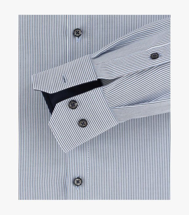 Camasa bumbac barbati VENTI ModernFit bleu dungulite bleumarin [4]