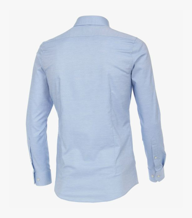 Camasa barbati VENTI Hyperflex BodyFit print bleu punctulete [2]