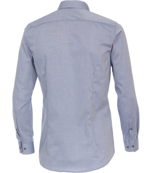 Camasa bumbac barbati VENTI BodyFit uni bleu [4]