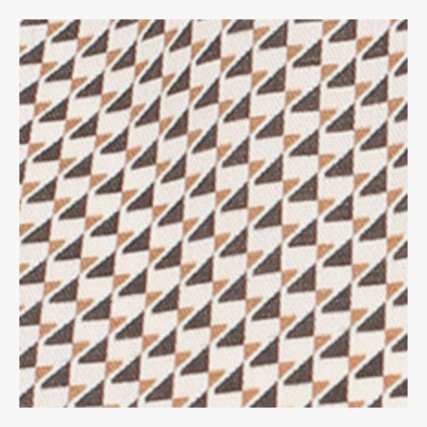 Camasa bumbac barbati VENTI ModernFit bej print triunghiuri [5]