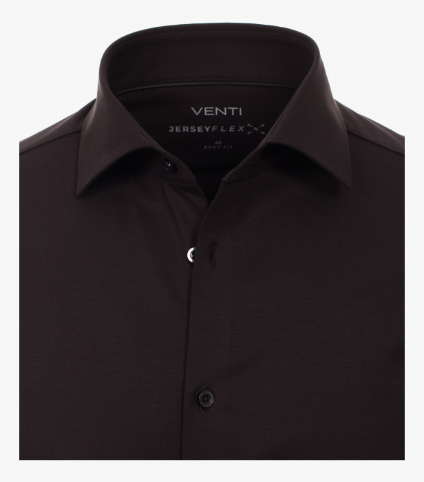 Camasa JerseyFlex barbati VENTI BodyFit negru [3]