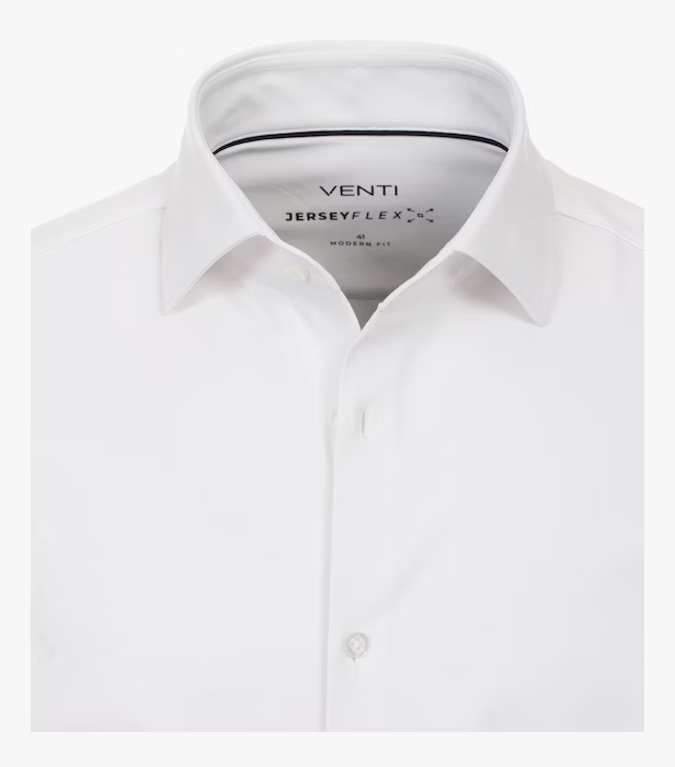 Camasa JERSEYFLEX barbati VENTI ModernFit alb [3]