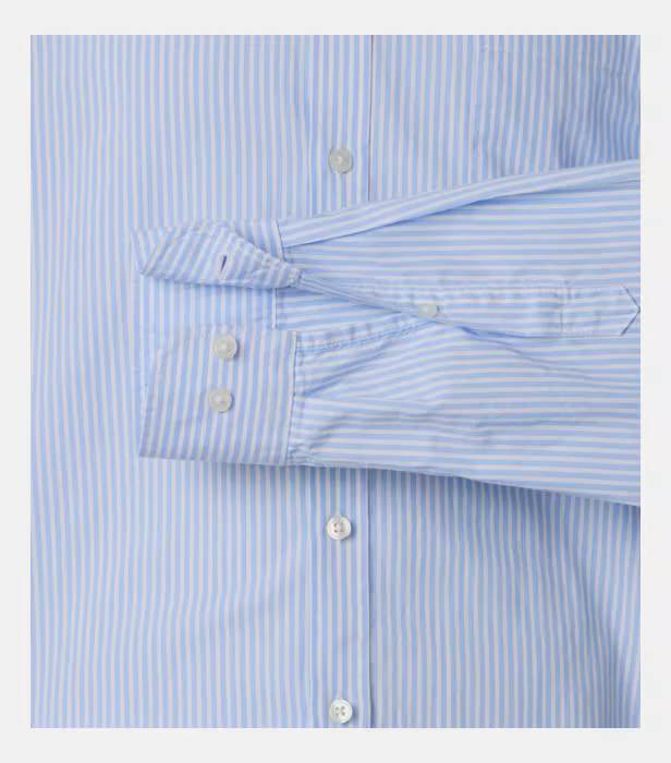 Camasa bumbac Oxford barbati CASA MODA CasualFit bleu dungi [4]