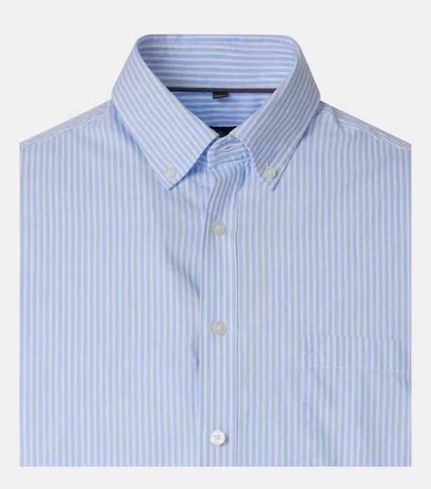 Camasa bumbac Oxford barbati CASA MODA CasualFit bleu dungi [3]