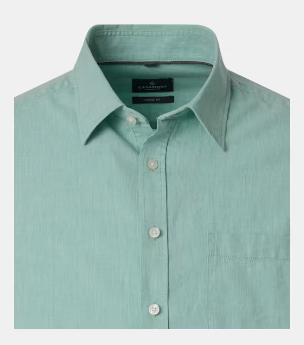 Camasa bumbac/in barbati CASA MODA verde deschis [3]