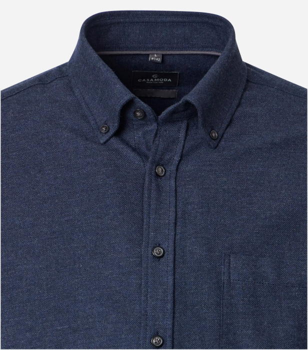 Camasa bumbac barbati CASA MODA CasualFit bleumarin [3]