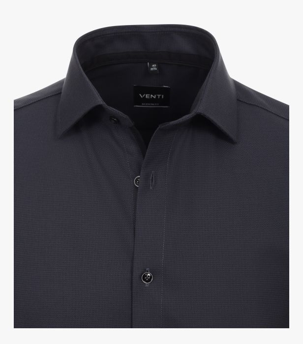 Camasa bumbac structurat barbati VENTI ModernFit antracit [3]