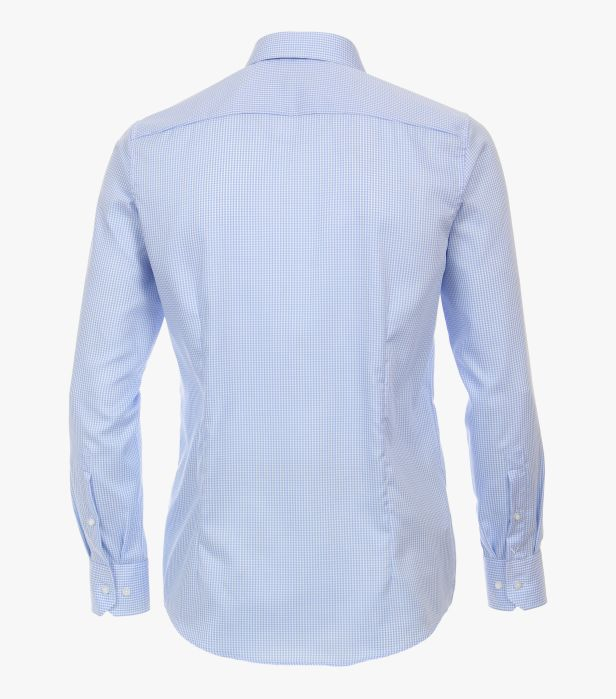 Camasa bumbac barbati VENTI ModernFit bleu patratele [3]
