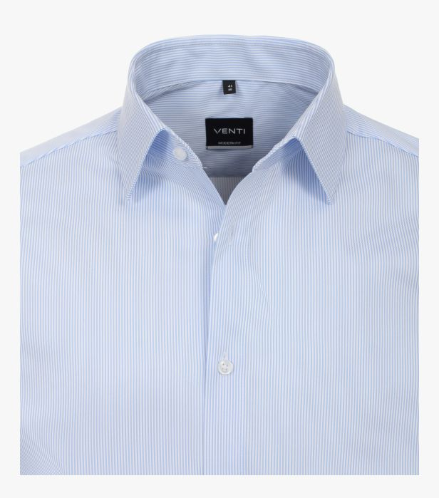 Camasa bumbac barbati VENTI ModernFit dungulite bleu [2]