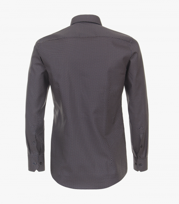 Camasa bumbac barbati VENTI ModernFit cerculete maro [2]