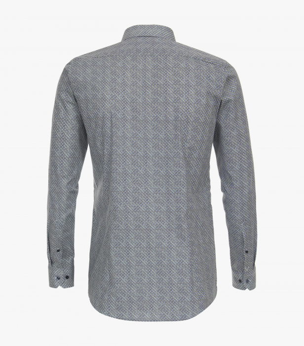 Camasa bumbac barbati CASA MODA BodyFit verde rombulete [3]