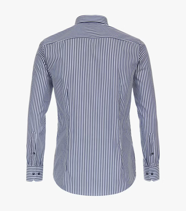 Camasa bumbac barbati VENTI ModernFit albastru dungulite [2]