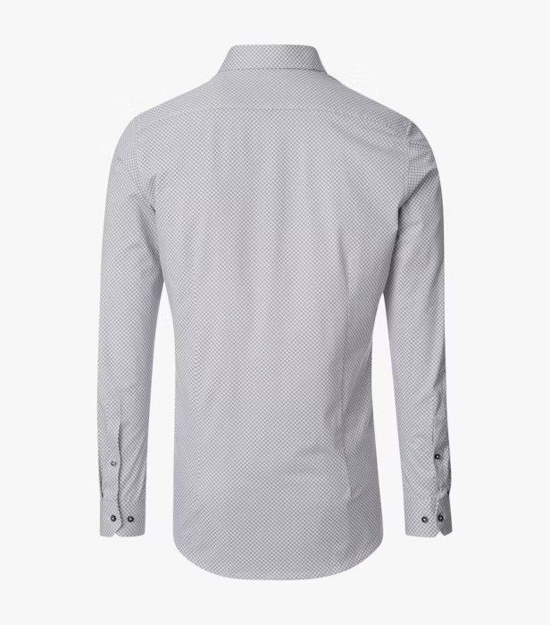 Camasa JerseyFlex barbati VENTI BodyFit cerculete maro/bleu [2]