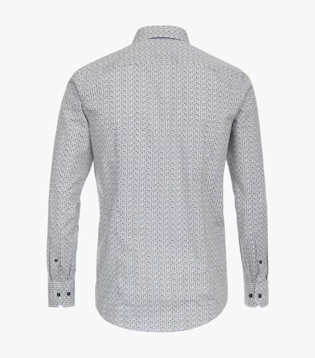 Camasa bumbac barbati CASA MODA ModernFit bleu patratele [2]
