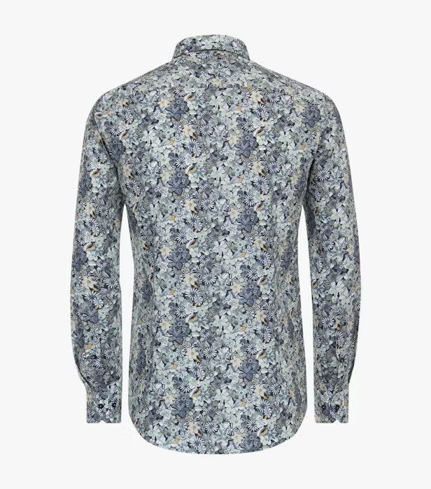 Camasa bumbac barbati CASA MODA ModernFit turcoaz print floral [2]