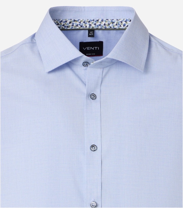 Camasa bumbac barbati CASA MODA BodyFit bleu [3]