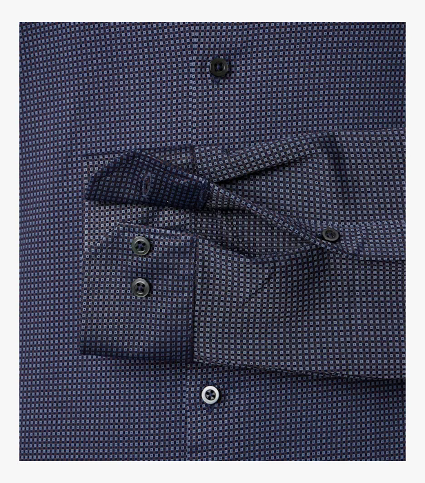 Camasa jereseu barbati VENTI BodyFit bleumarin patratele [4]