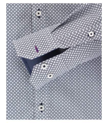 Camasa bumbac NON IRON barbati VENTI Modern Fit print bleumarin [4]