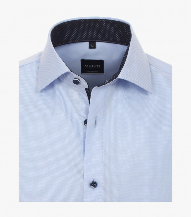 Camasa bumbac barbati VENTI Modern Fit bleu [3]