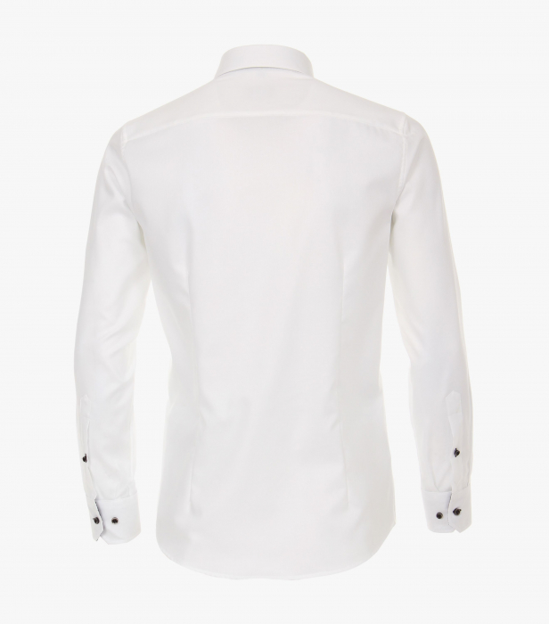 Camasa bumbac barbati VENTI Modern Fit uni alba [2]