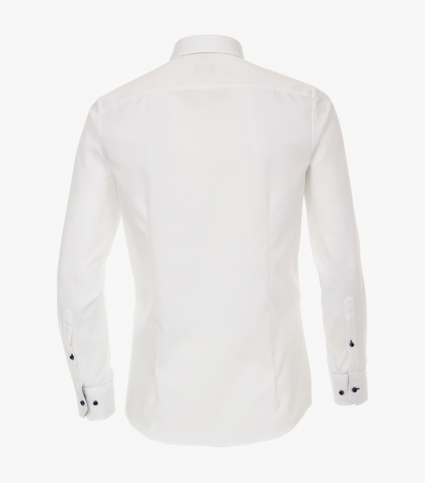 Camasa bumbac barbati VENTI Modern Fit uni alba [2]