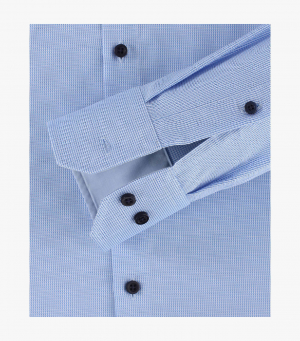 Camasa bumbac barbati VENTI Modern Fit bleu [4]