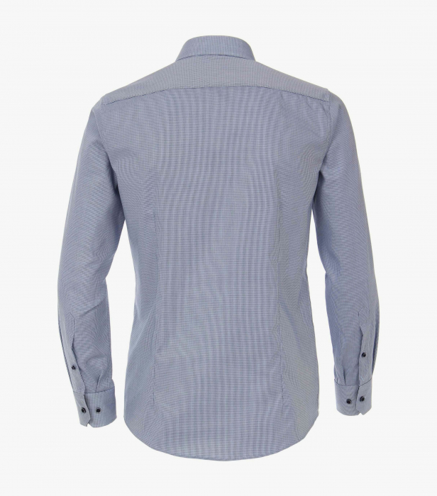 Camasa bumbac barbati VENTI Modern Fit uni albastra [2]