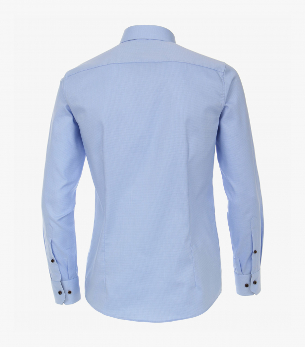 Camasa bumbac barbati VENTI Modern Fit uni bleu [2]