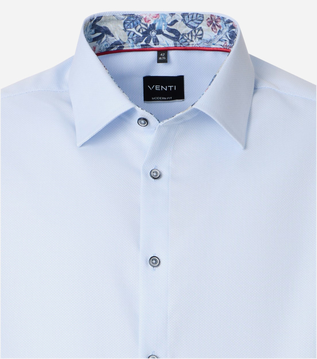 Camasa bumbac barbati VENTI ModernFit bleu [3]