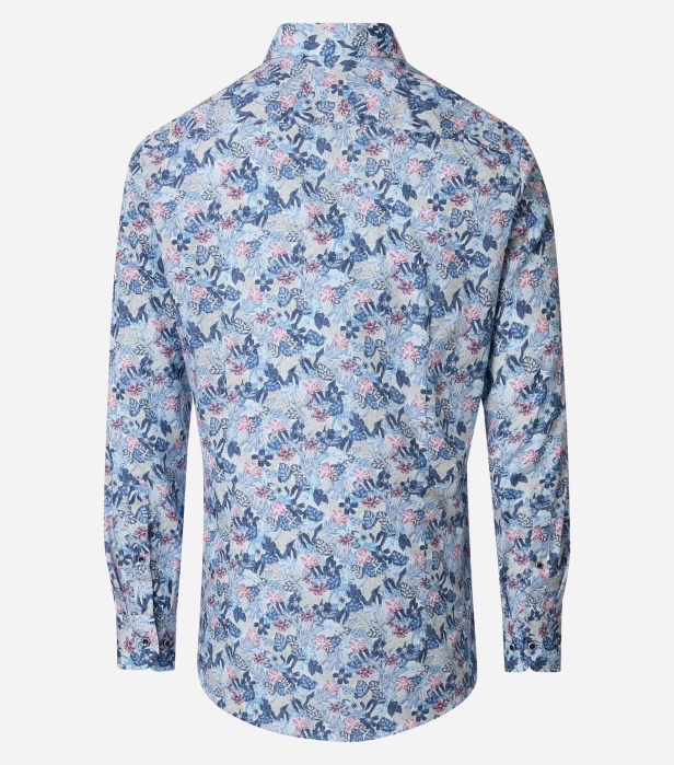 Camasa bumbac barbati VENTI ModernFit albastru print floral [2]