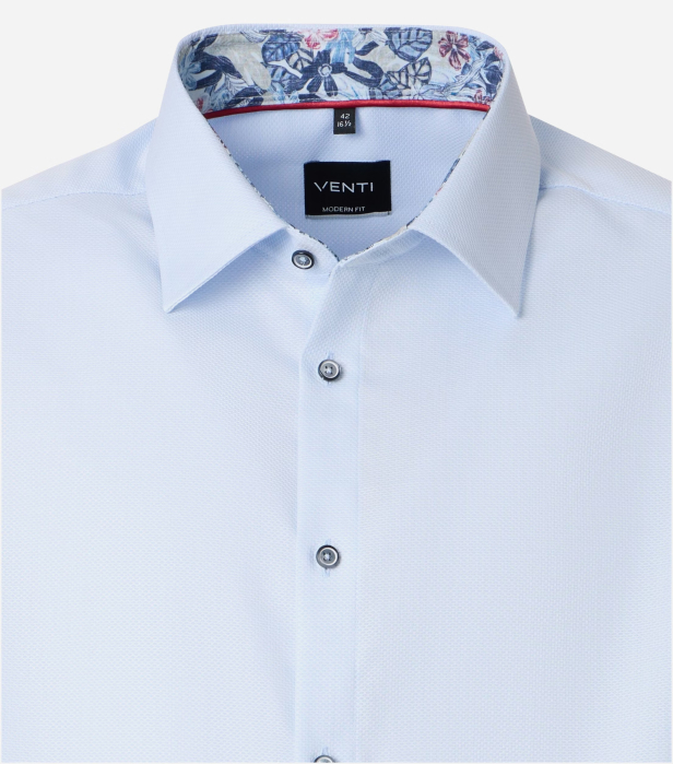 Camasa bumbac barbati VENTI ComfortFit bleu [3]