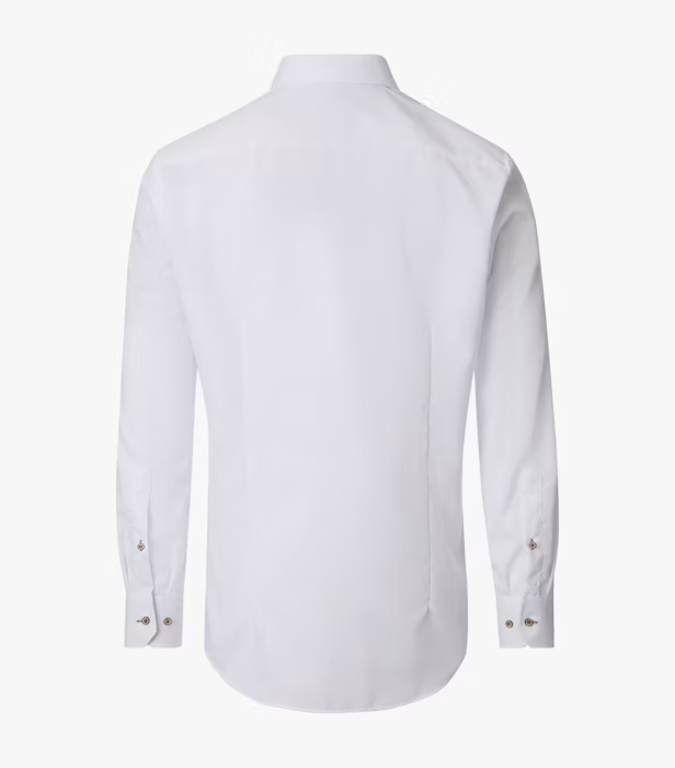 Camasa bumbac structurat barbati VENTI ComfortFit alb [3]