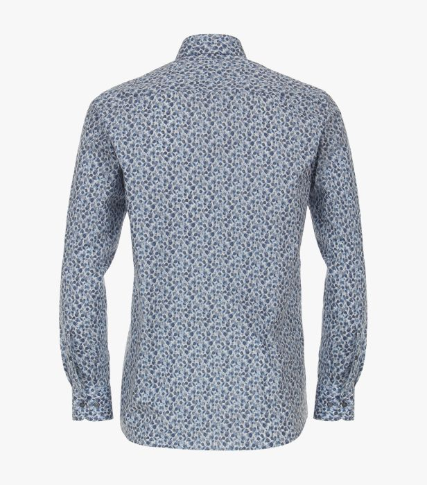 Camasa barbati CASA MODA ModernFit albastru print frunze [2]