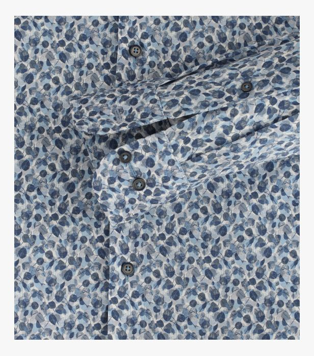 Camasa barbati CASA MODA ModernFit albastru print frunze [4]